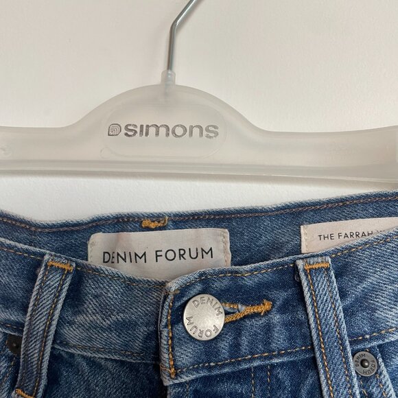 DENIM FORUM Cut Off Bermuda Shorts - Picture 3 of 7